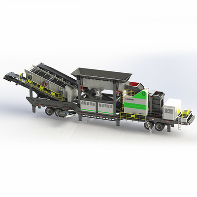 Tyre Type Electricity Powered Mining Crushing Equipment Iron Ore Crushing Plant
